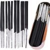 10pcs Vine Charcoal Sticks Willow Artist Soft Charcoal Pencil Sticks Drawing Art Set in Tin Box, 4 Sizes Charcoal Drawing Chalks Art Medium for Sketching, Drawing, Shading