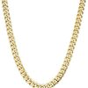 14k Yellow Gold 7.6 mm Miami Cuban Link Chain Necklace for Men (24 or 26 inch)