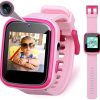 Vakzovy Kids Smart Watch Girls, Gifts for 3-10 Year Old Girls Dual Camera Touchscreen Smart Watch for Kids with Music Player, Educational Toys Toddles Birthday Gift for Girls Ages 6 7 8