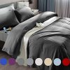 SONORO KATE Bed Sheet Set Super Soft Microfiber 1800 Thread Count Luxury Egyptian Sheets Fit 18-24 Inch Deep Pocket Mattress Wrinkle-6 Piece (Dark Grey, King)