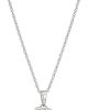 Amazon Collection Girls' Petite Sterling Silver Birthstone Open Heart Stud Earrings and 16" Pendant Necklace Jewelry Set