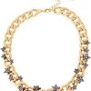 Betsey Johnson Celestial Collar Necklace, Crystal, (374166GLD111)