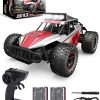 DEERC DE43 RC Cars 1:14 Scale Remote Control Car, 2WD High Speed 25 Km/h All Terrains Electric Toy Off Road RC Car Vehicle Truck Crawler with Two Rechargeable Batteries for Boys Kids and Adults
