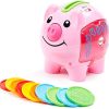 Fisher-Price Laugh & Learn Smart Stages Piggy Bank, Cha-ching! Get ready to cash in on playtime fun and learning!