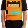 HUDSON Outerwear Men's Icon Fashion Vest with Adjustable Velcro Straps and Patches, Neon Orange