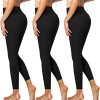Hi Clasmix 3 Pack Buttery Soft Leggings for Women-High Waisted Tummy Control Slimming Yoga Pants for Workout Running Athletic