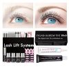Lash Lift Kit, DIY Eyelash Lift and Brow Lamination 2 in 1, Black Perm Lashes At Home Lift Your Lash Curl and Beautiful For 6 Weeks More Than 15 Applications Lifting & Perming With Black T-I-N-T