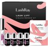LashRay Lash Lift Kit Salon Quality Eyelash Perming Kit for Semi-Permanent Curling of Natural Lashes Includes Cleanser, Eye Pads, Lift Pads and Adhesive for Dramatic Looking Eyelashes