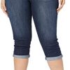 Lee Women's Plus Size Flex Motion Regular Fit 5 Pocket Capri Jean