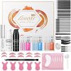 Lomansa Eyelash Perm Kit and Black Color, Professional Brow Lamination Kit with Colors, Semi-Permanent Quick Curling and Voluminous Coloring, Lasts For 6-8 Weeks