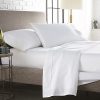 Westbrooke Linen King-Size Bed Sheets - 500 Thread Count Sateen Weave, 4 Piece Natural Cotton Bedding Set, Luxury & Stylish White Sheets, Elasticized Deep Pocket Bottom Sheet, Oeko-Tex Certified