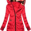 Womens Winter Zipper Thicken Puffer Coat Solid Color Down Puffer Mid Length Pocket Coat Warm Casual Jacket With Fur Hood